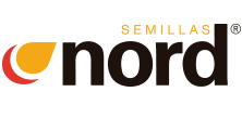Logo NORD, semillas de maíz y girasol